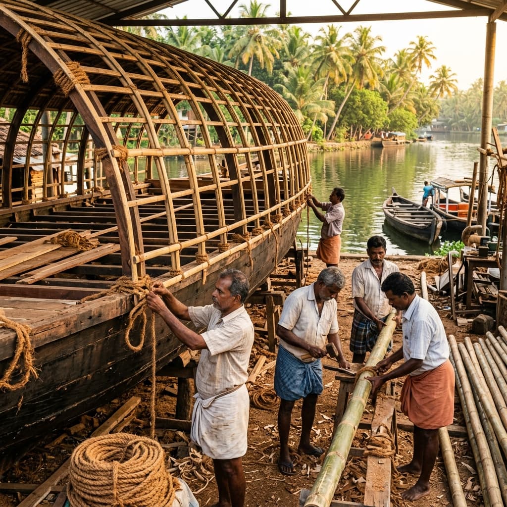 The Architecture of a Kettuvallam: How Houseboats are Built
