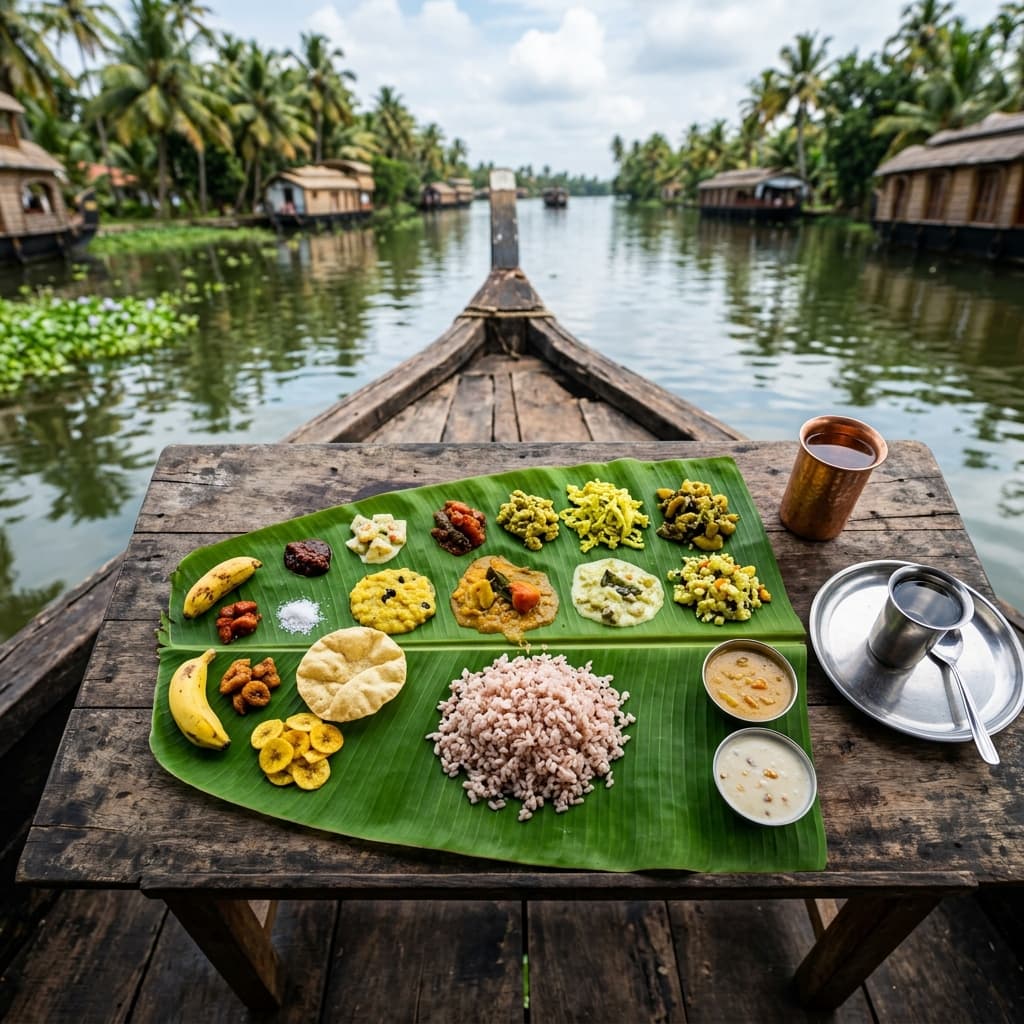 Traditional Kerala Cuisine on a Houseboat: What to Expect